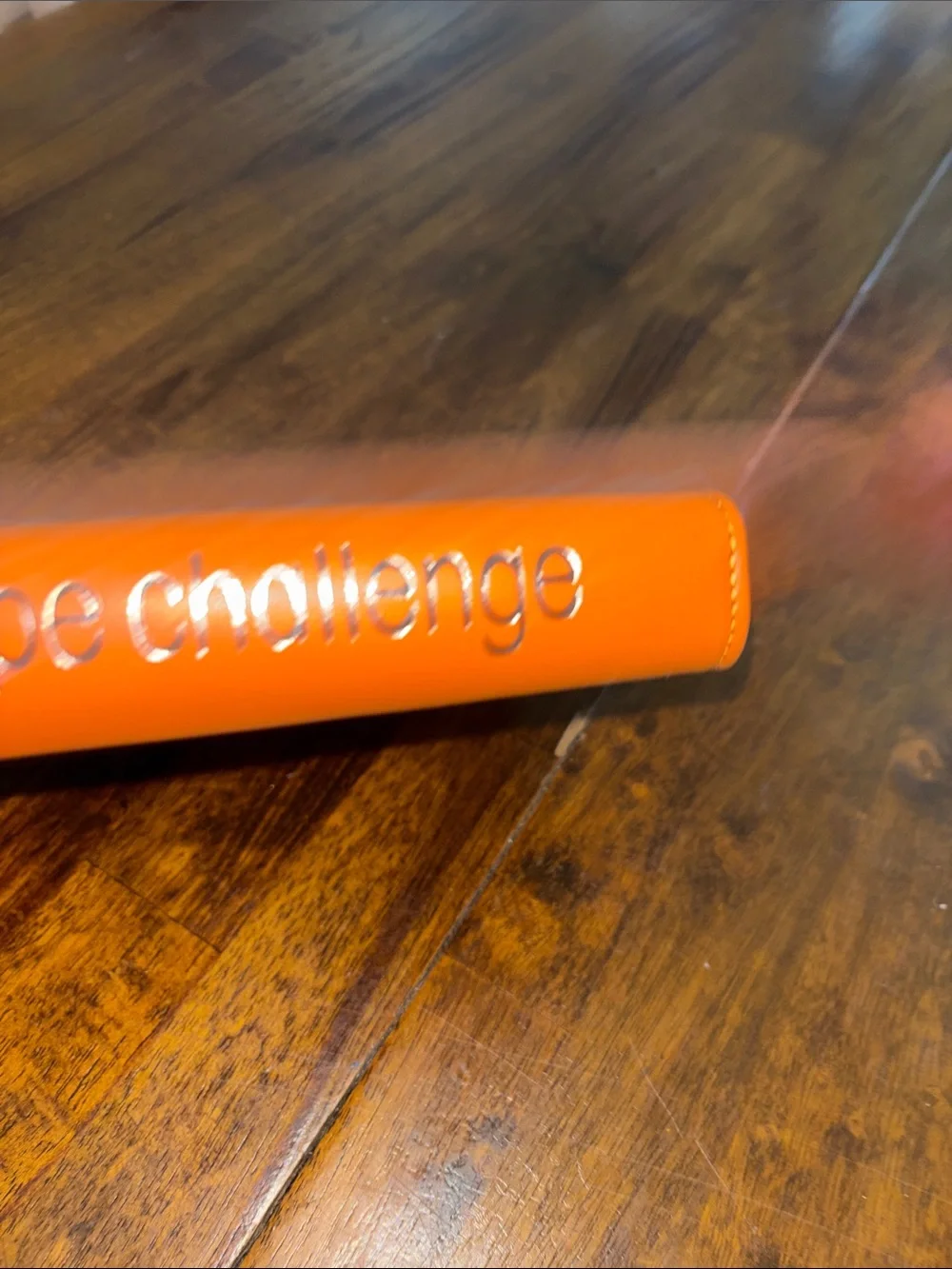 Orange 100 Envelope Savings Challenge Wallet Organizer